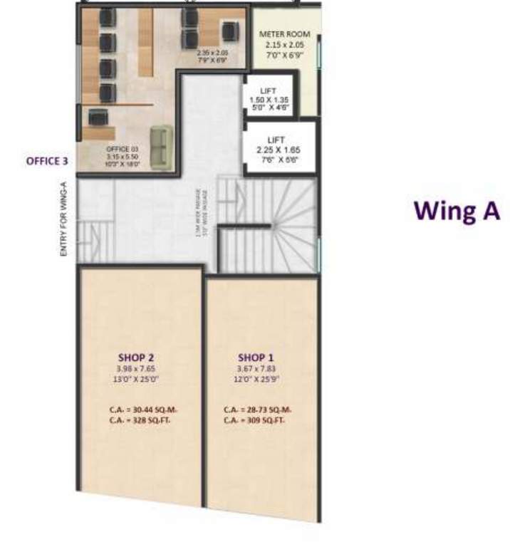  shree yogesh co operative housing society ltd Wing A Cluster Plan Ground Floor 