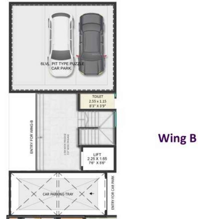  shree yogesh co operative housing society ltd Wing B Cluster Plan Ground Floor 