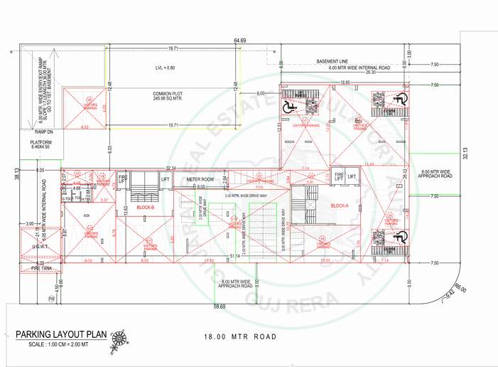  samarth 65 Block A Cluster Plan for parking
