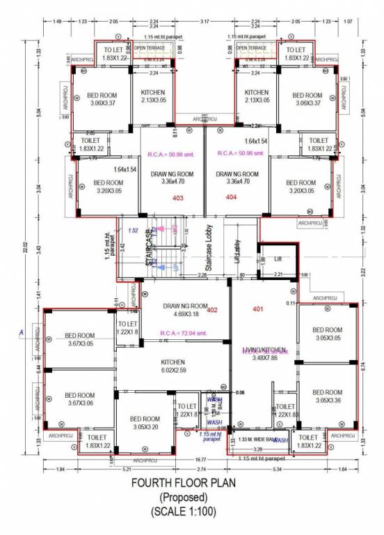 apple glory 2 Block A Cluster Plan for 4th Floor