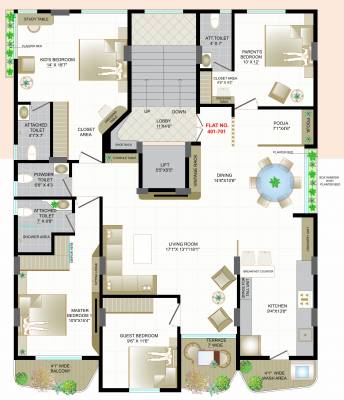  devanya-vi Devanya VI Cluster Plan from 4th to 7th Floor