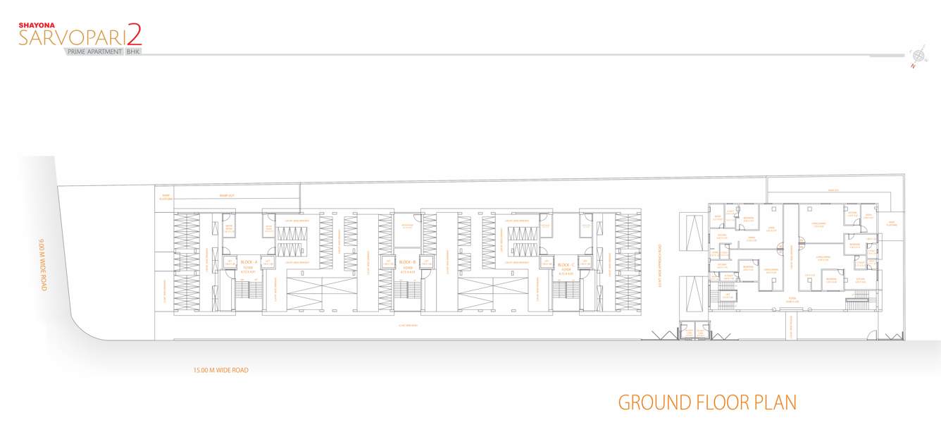  sarvopari 2 Block A, B, C Cluster Plan for ground Floor