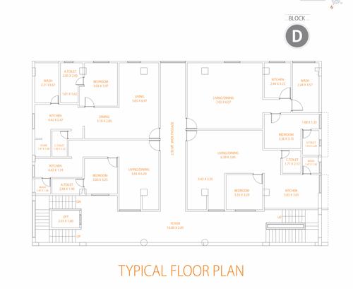  shayona-sarvopari-2 Block D Cluster Plan from 1st to 2nd Floor