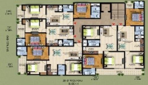  aashiyana-upvan Aashiyana Upvan Cluster Plan from 1st to 4th Floor