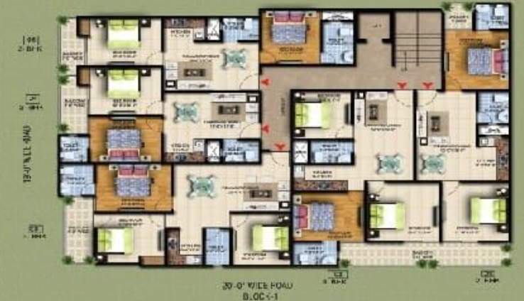  aashiyana upvan Aashiyana Upvan Cluster Plan from 1st to 4th Floor