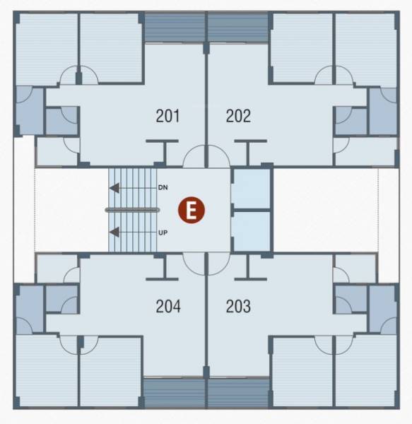  ananta Block E Cluster Plan from 2nd to 14th Floor