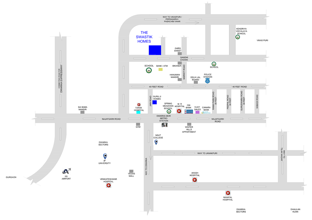  the swastik homes Location Plan