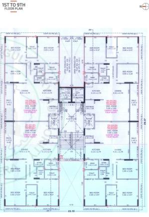  aurram-minato DEV Aurram Minato Cluster Plan from 1st to 9th Floor