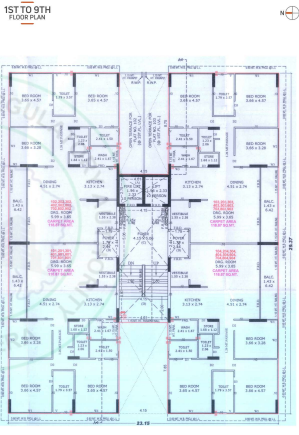  aurram minato DEV Aurram Minato Cluster Plan from 1st to 9th Floor