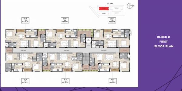  the-edge The Edge Block B Cluster Plan for 1st Floor
