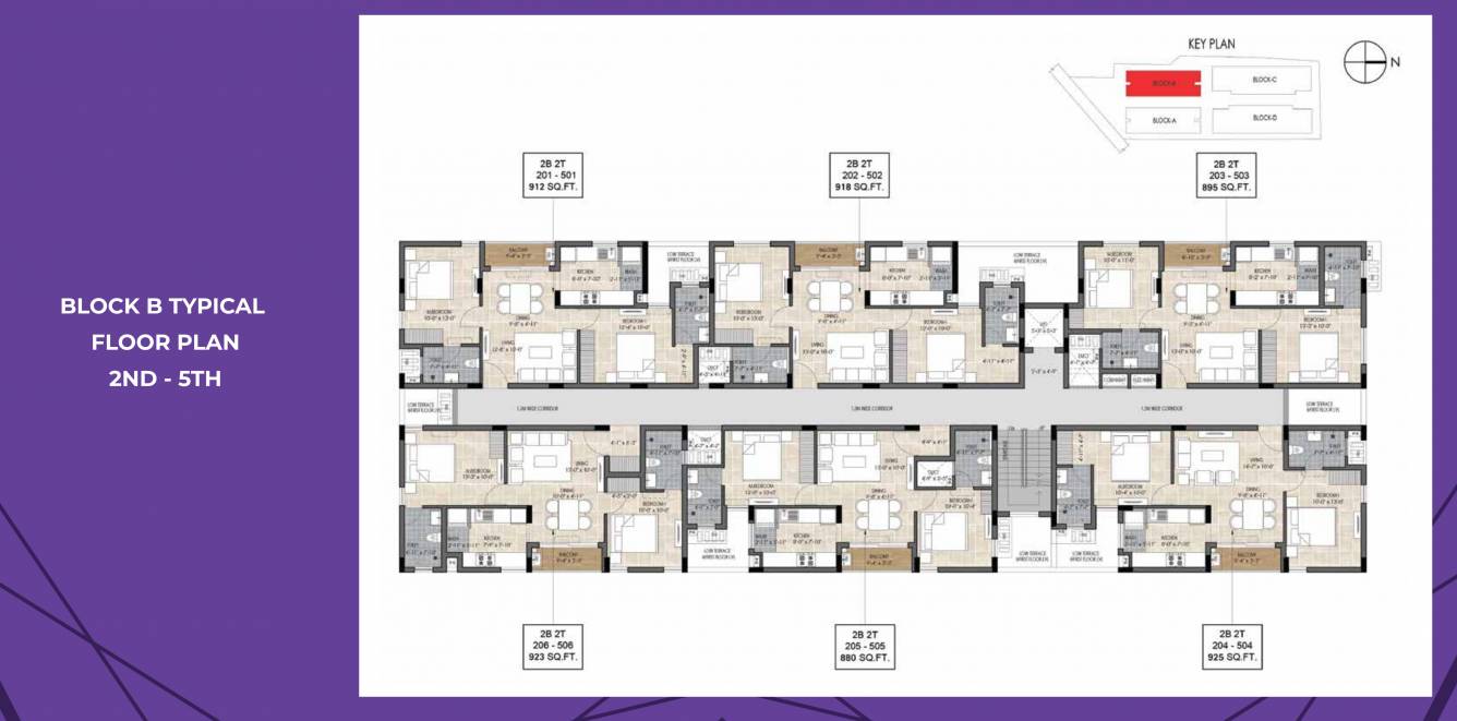  the edge The Edge Block B Cluster Plan from 2nd to 5th Floor