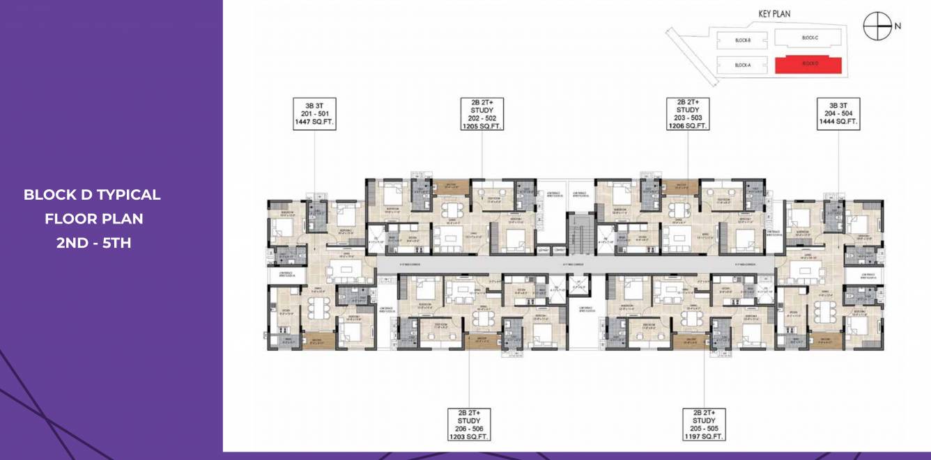  the edge The Edge Block D Cluster Plan from 2nd to 5th Floor