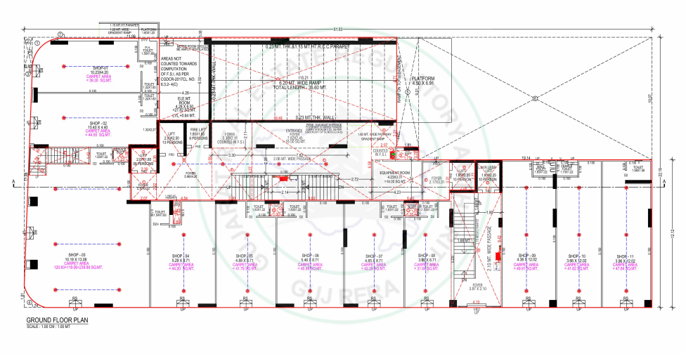  aurania Tower A Cluster Plan for ground Floor