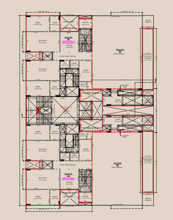  the opus Block A Cluster Plan for 5th Floor