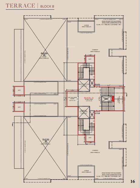  the opus Block B Cluster Plan for Terrace Floor