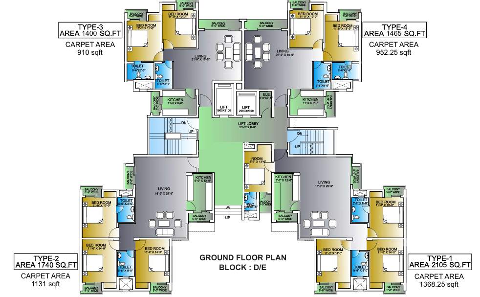  celebrity medows Celebrity Medows Cluster Plan from 1st to 13th Floor
