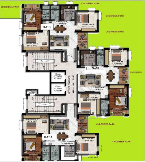  jai vignaharta co operative Jai Vignaharta Co Operative Cluster Plan from 1st to 10th Floor