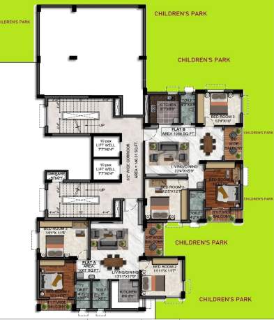  jai vignaharta co operative Jai Vignaharta Co Operative Cluster Plan from 1st to 10th Floor