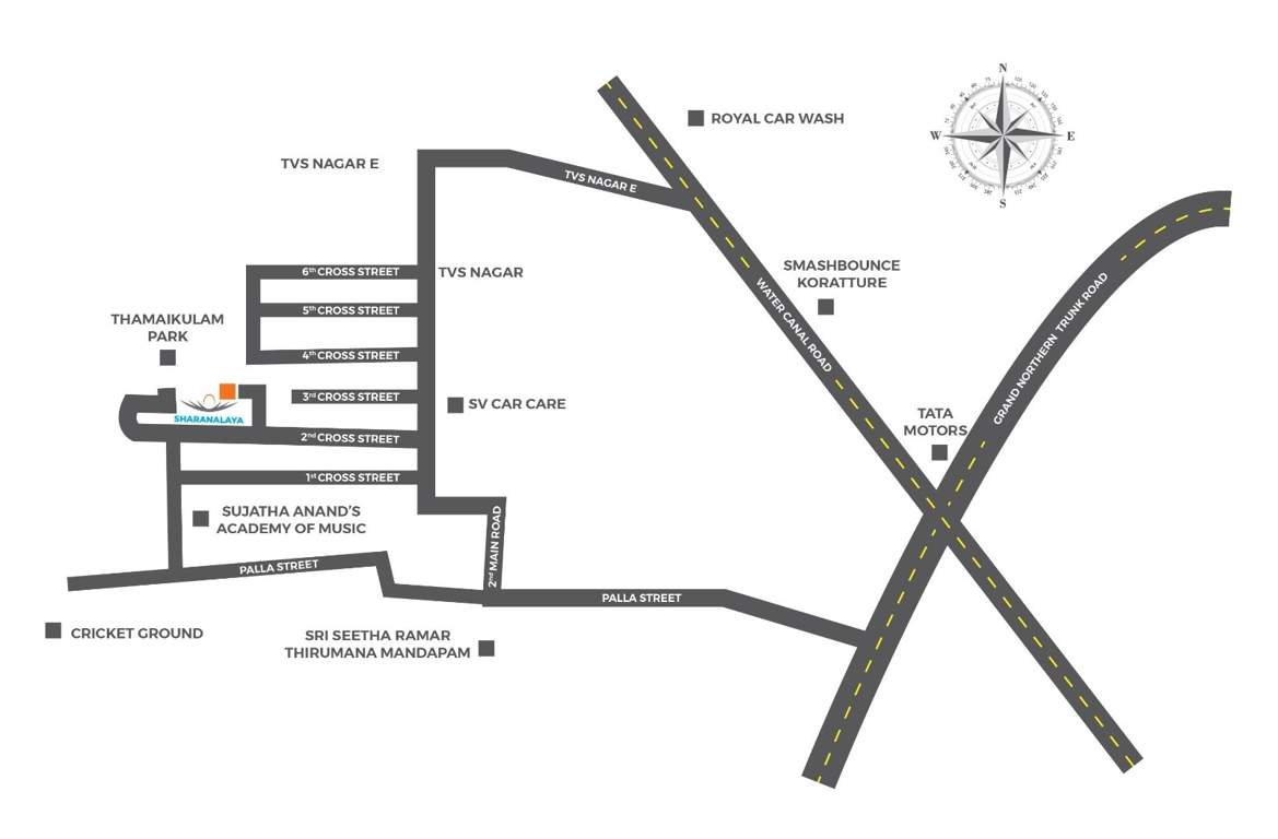  cobble sharanalaya Location Plan
