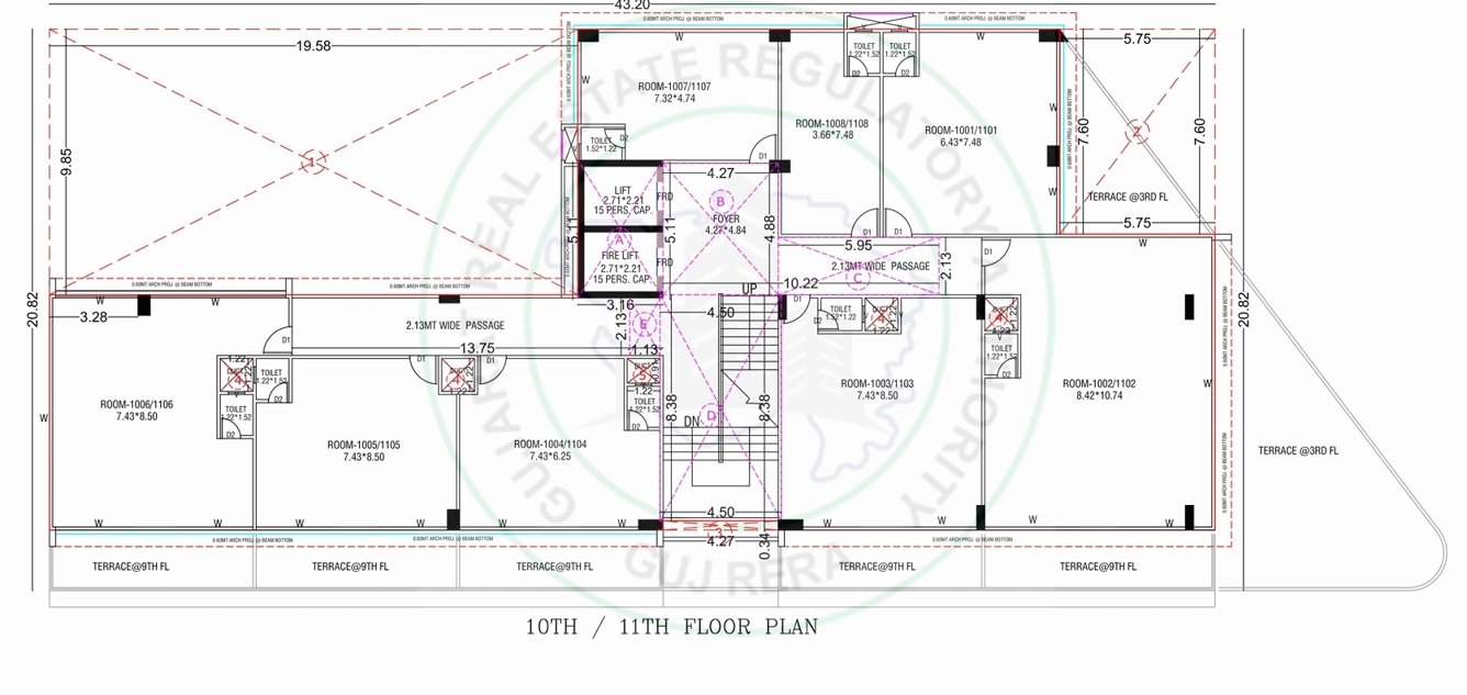  shivansh skyline A Cluster Plan from 10th to 11th Floor