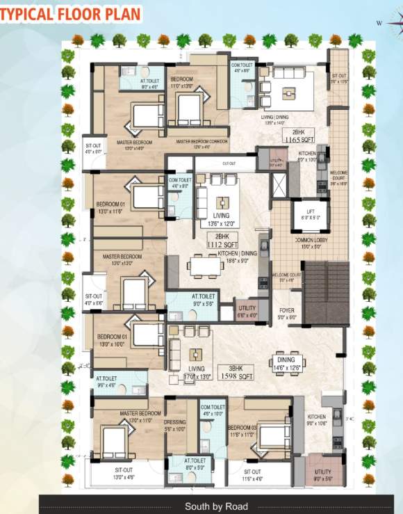  swara Conch Swara Cluster Plan from 1st to 5th Floor