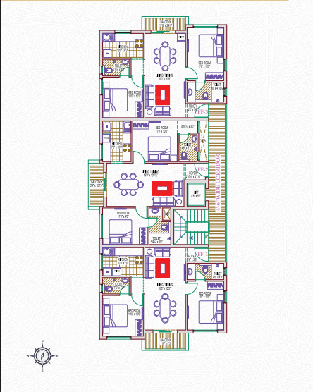  harmony-sruthi Harmony Sruthi Cluster Plan from 1st to 3rd Floor