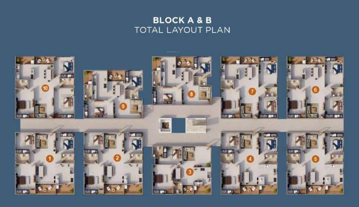  aram Tower A Cluster Plan from 1st to 50th Floor