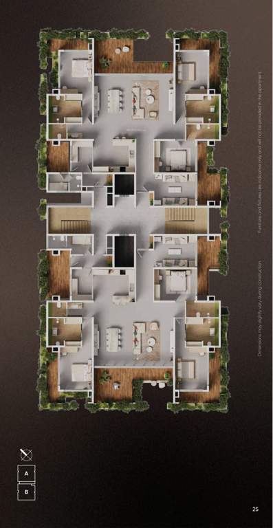 lalita Lalita Cluster Plan from 3rd to 8th Floor