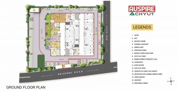  achyut Block A and B  Cluster Plan for ground Floor