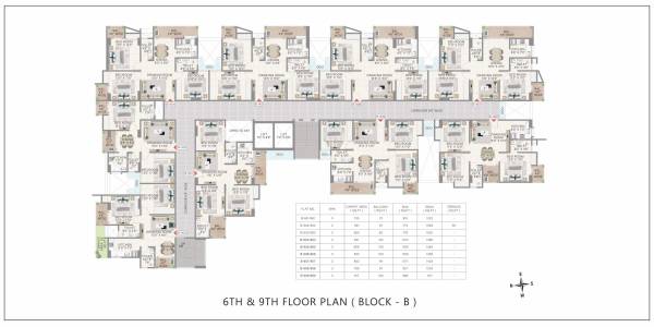  achyut Block B Cluster Plan from 6th and 9th Floor