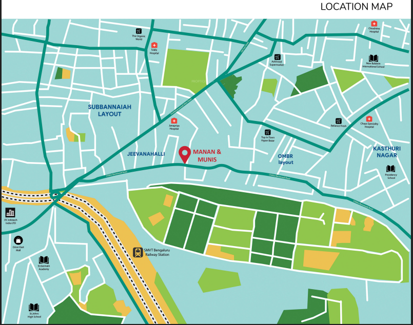  manan and muni s Location Plan