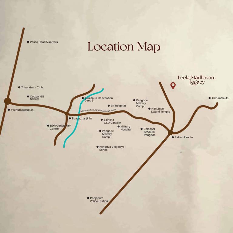 leela madhavam legacy Location Plan