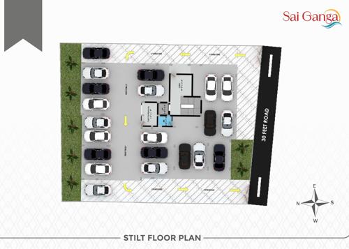  sai-ganga-apartments Sai Ganga Apartments Cluster Plan for ground Floor