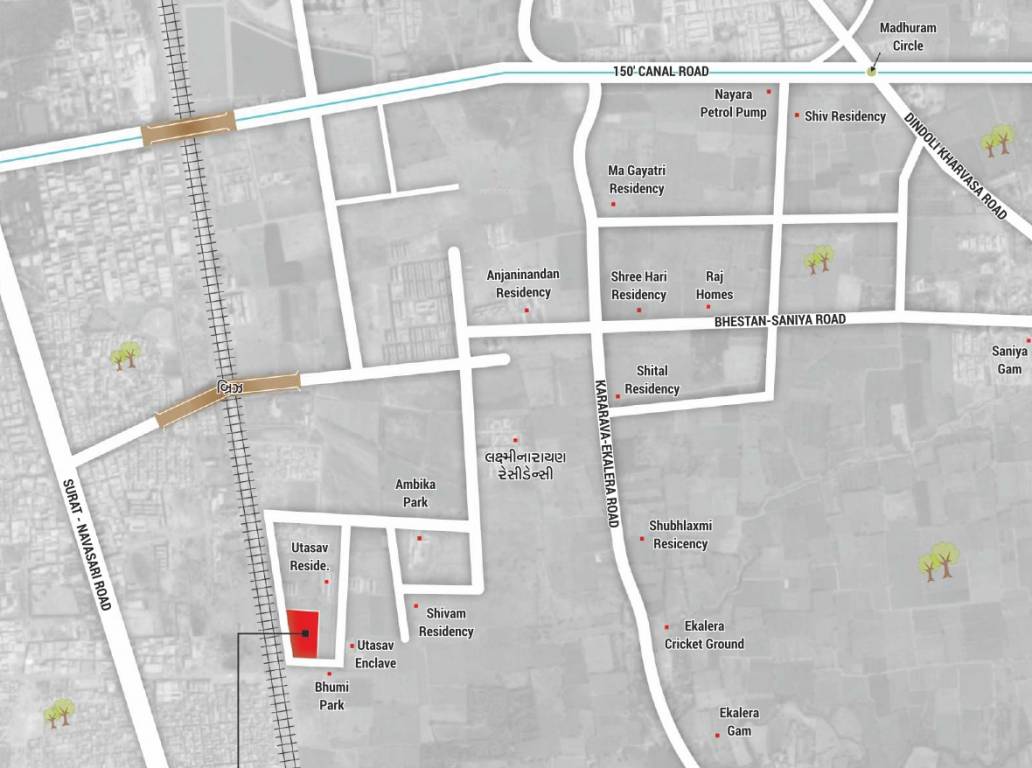  hadaf residency Location Plan