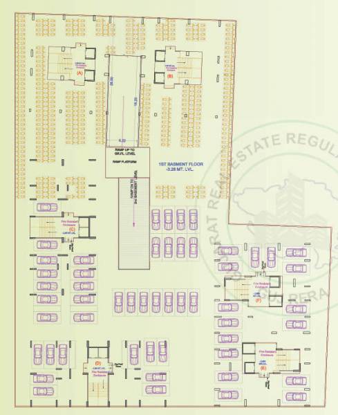  eden-heaven Tower A,B,C,D,E,F Cluster Plan For Basement