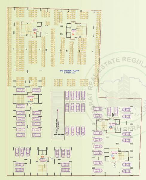  eden-heaven Tower A,B,C,D,E,F Cluster Plan For Basement