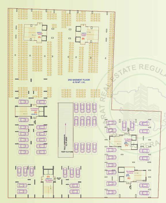  eden heaven Tower A,B,C,D,E,F Cluster Plan For Basement