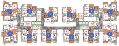  amogha Tower A Cluster Plan from 1st to 33th Floor