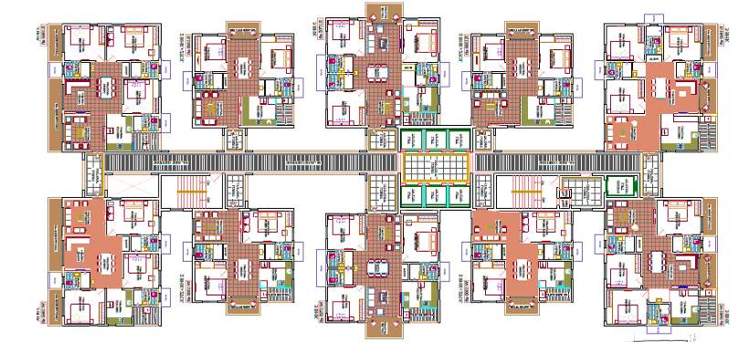  amogha Tower B Cluster Plan from 1st to 33th Floor