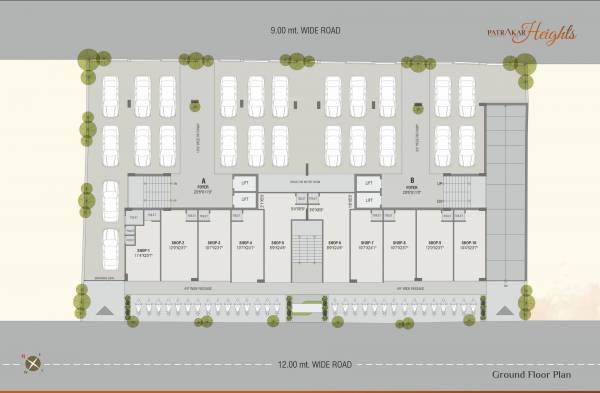  patrakar-heights Block A + B Cluster Plan For Ground