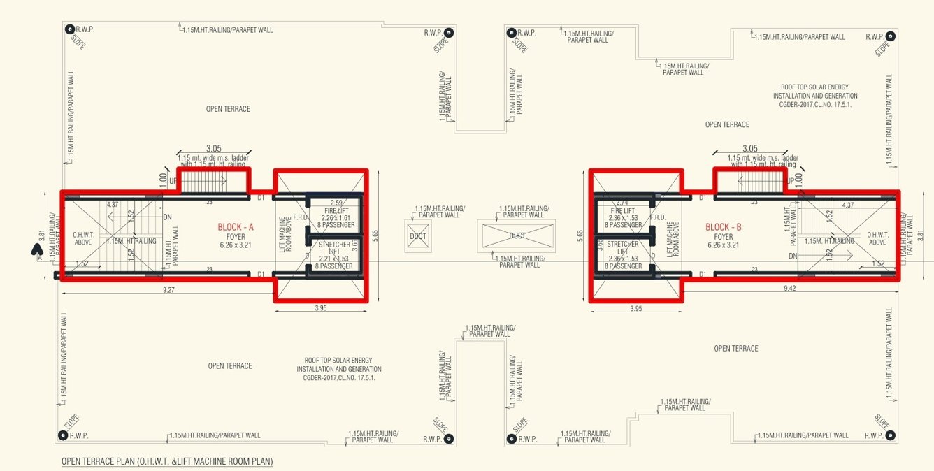  patrakar heights Cluster Plan Terrace