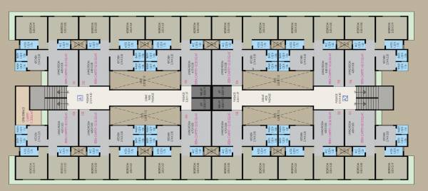  sairam-homes Tower A1,A2 Cluster Plan for 1st Floor