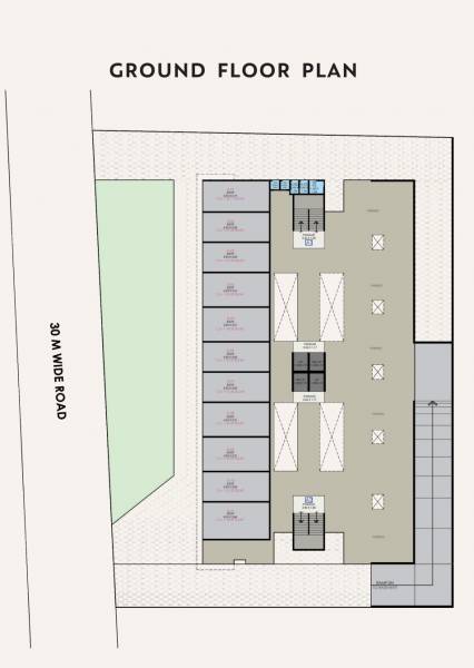  sairam-homes Tower A1,A2 Cluster Plan for ground Floor