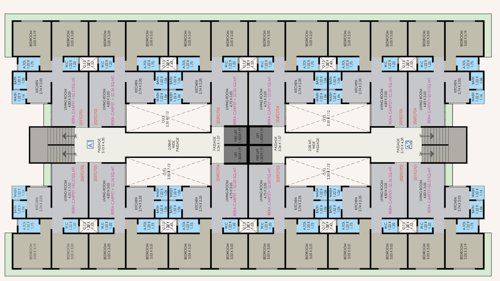 sairam-homes Tower A1,A2 Cluster Plan from 2nd to 7th Floor