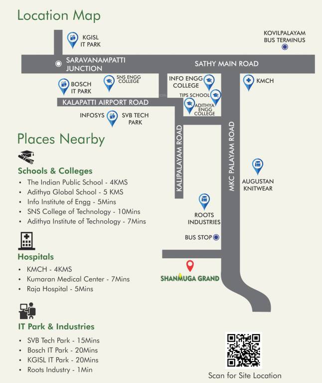 shanmuga grand Location Plan