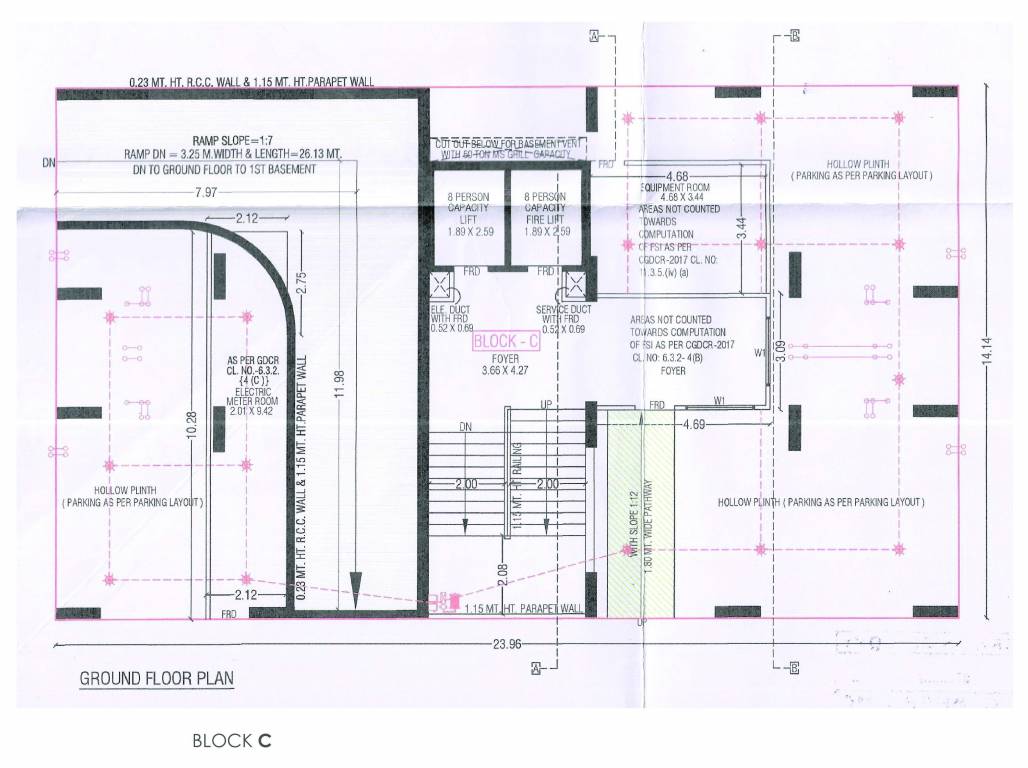  aniket sky Tower C Cluster Plan for ground Floor