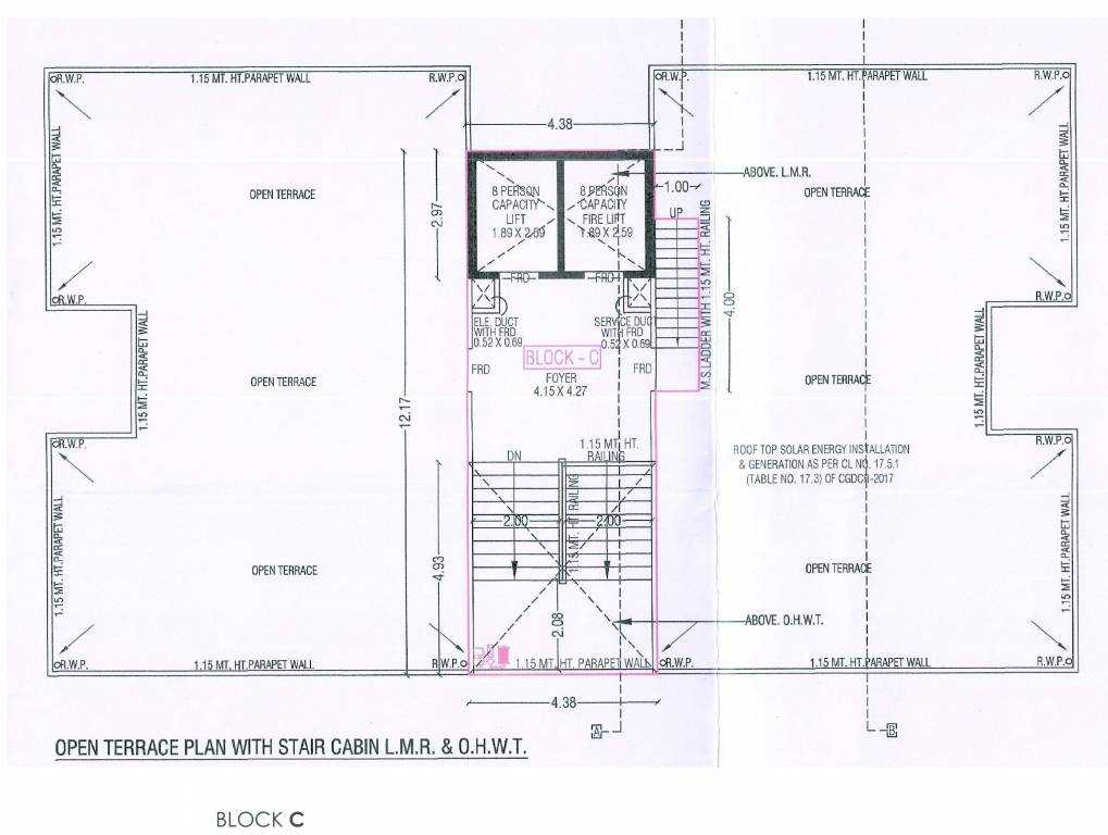  aniket sky Tower C Cluster Plan For Terrace