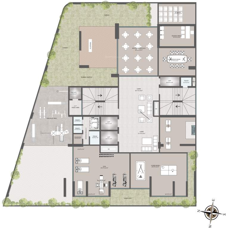  38 avenue 38 Avenue Cluster Plan for E Level Floor Plan