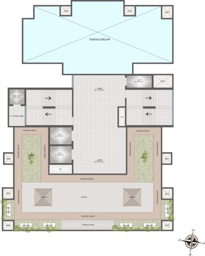  38-avenue 38 Avenue Cluster Plan for Terrace Floor