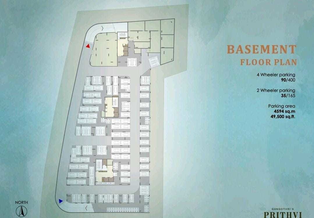  prithvi towers Prithvi Towers Cluster Plan for Basement Floor